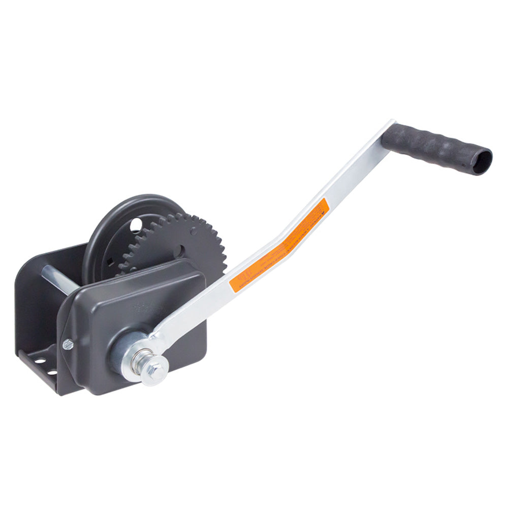 Dutton-Lainson 10752 B1200B Brake Winch - Plated, 1-1/8" Reel Hub, Black