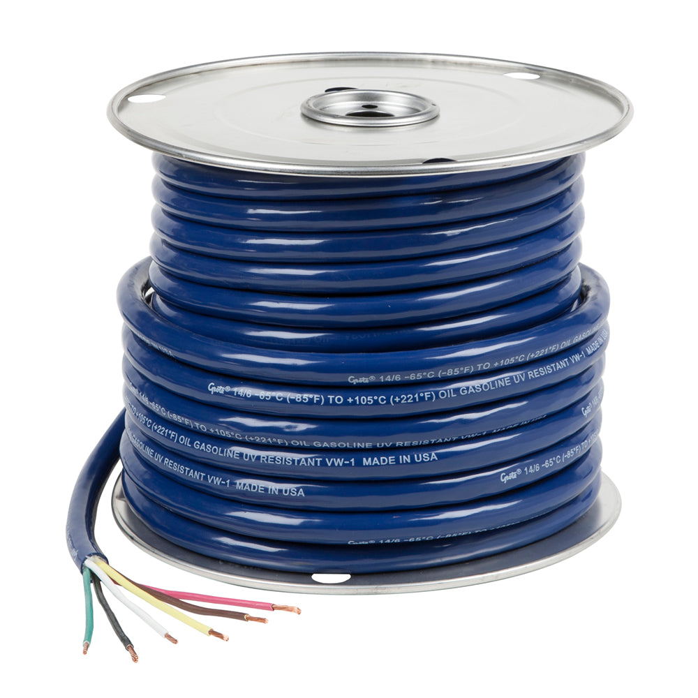 Grote 82-5825-250 Trailer Cable - Low Temperature, 6 Conductor, 14 Gauge, 250' Spool