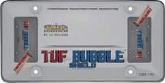 Cruiser Accessories 73200 License Plate Frame - Tuf Bubble Shield, Smoke Plastic