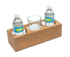 Whitecap 62624 Teak Three Insulated Drink / Bottle Rack