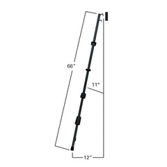 Quick Products QP-LA-466B RV Bunk Ladder - 66", Black