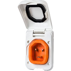 SmartPlug B16ASSYPW Combo Kit with Female Connector and Non-Metallic Inlet - 16 Amp, White