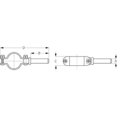 Sea-Dog 582060-1 Clamp-On Oarlock - 1/2"