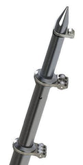 TACO Marine OT-0318HD-VEL Deluxe Aluminum Tele-Outrigger Poles - 18', Silver