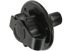 VALTERRA A01-0168BK WATER INLET 23/4IN PLASTIC FLANGE MPT BLACK BULK