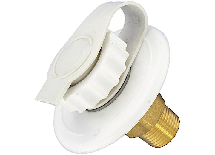 VALTERRA A01-0170LF WATER INLET 23/4IN PLASTIC FLANGE WHITE LEADFREE BULK