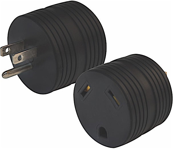 VALTERRA A10-1530ARDVP 15A MALE TO 30A FEMALE ROUND ADAPTER PLUG PACKAGED