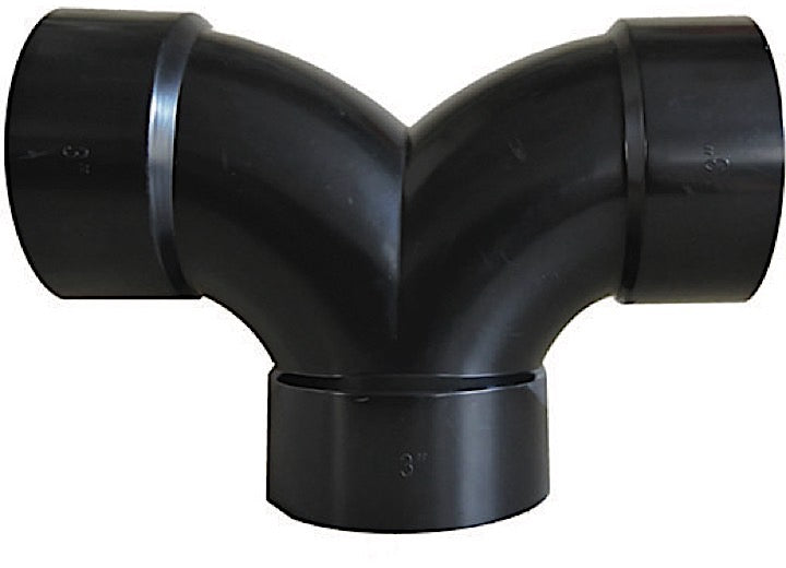 VALTERRA D50-3047 DOUBLE 1/4 BEND 3IN HUB DWV