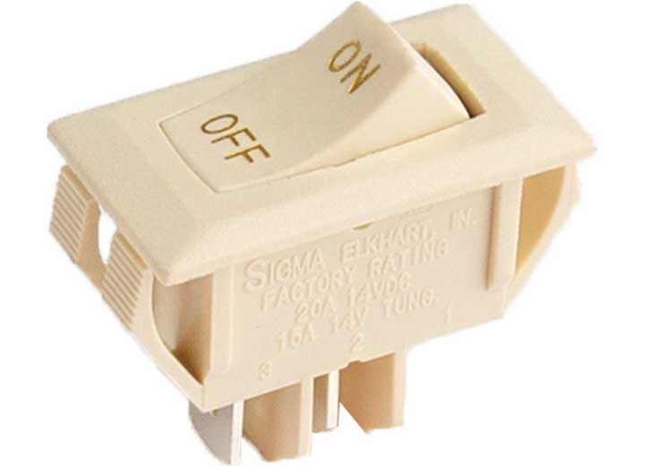 VALTERRA DG180UVP LABELED ON/OFF SWITCH IVORY 1/CARD