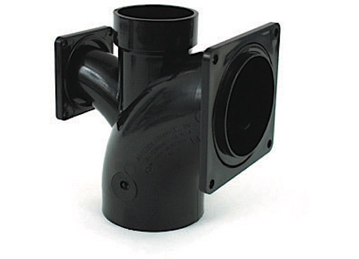 VALTERRA T1038 3WAY ELL 3IN SPIGOT X 2IN HUB 3IN AND 11/2IN ROTATING FLANGES