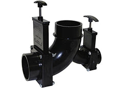 VALTERRA T81A ELL DOUBLE ROTATING VALVE 3IN SPIGOT X 11/2IN HUB X 3IN SPIGOT OUTLET
