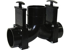 VALTERRA T85 ELL DOUBLE ROTATING VALVE 3IN HUB X 3IN HUB X 3IN HUB OUTLET