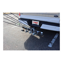 Extreme Max 3005.4275 Aluminum Pivoting Fishing Rod Holder for 2" Hitch Receivers - 6-Rod Capacity