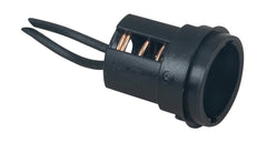 Perko Double Contact Bayonet Socket - Black Polymer w/10" Pigtail 0024DP1