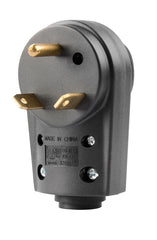 Makerz 0 90 30 Amp Replacement Plug for 10AWG/3C RV Power Cord - NEMA TT-30P, ETL-Certified
