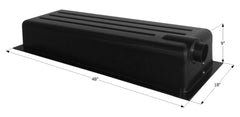 Icon 12377 Holding Tank with Right End Drain HT162ED - 48" x 18" x 9", 24 Gallon