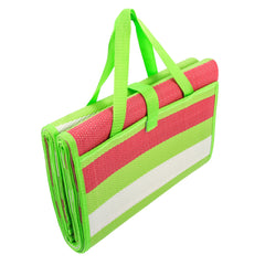 Camco 42813 Handy Mat 60" x 78" Outdoor Mat with Strap (Green/Red)