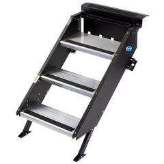 MORryde STP-209 StepAbove Fold-Up RV Entry Step - 3-Step (8" Step Rise), Fits 30" to 32" Door Width