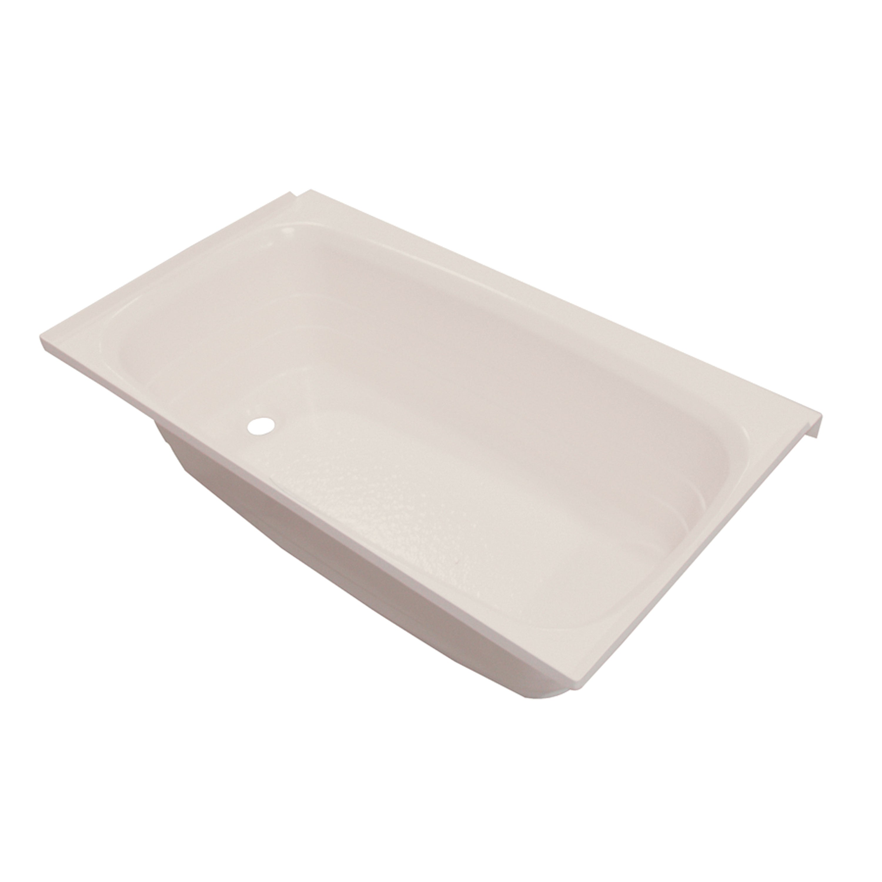 Better Bath 209372 ABS RV Full Tub, Parchment - LH Drain, 24" x 36"
