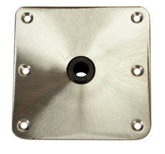 Springfield 1630001 Threaded Square Seat Base for KingPin Post - 7", Satin Finish