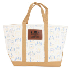 Camco 53127 Life is Better at the Campsite Carryall Canvas Tote Bag - Large, Adventure Print