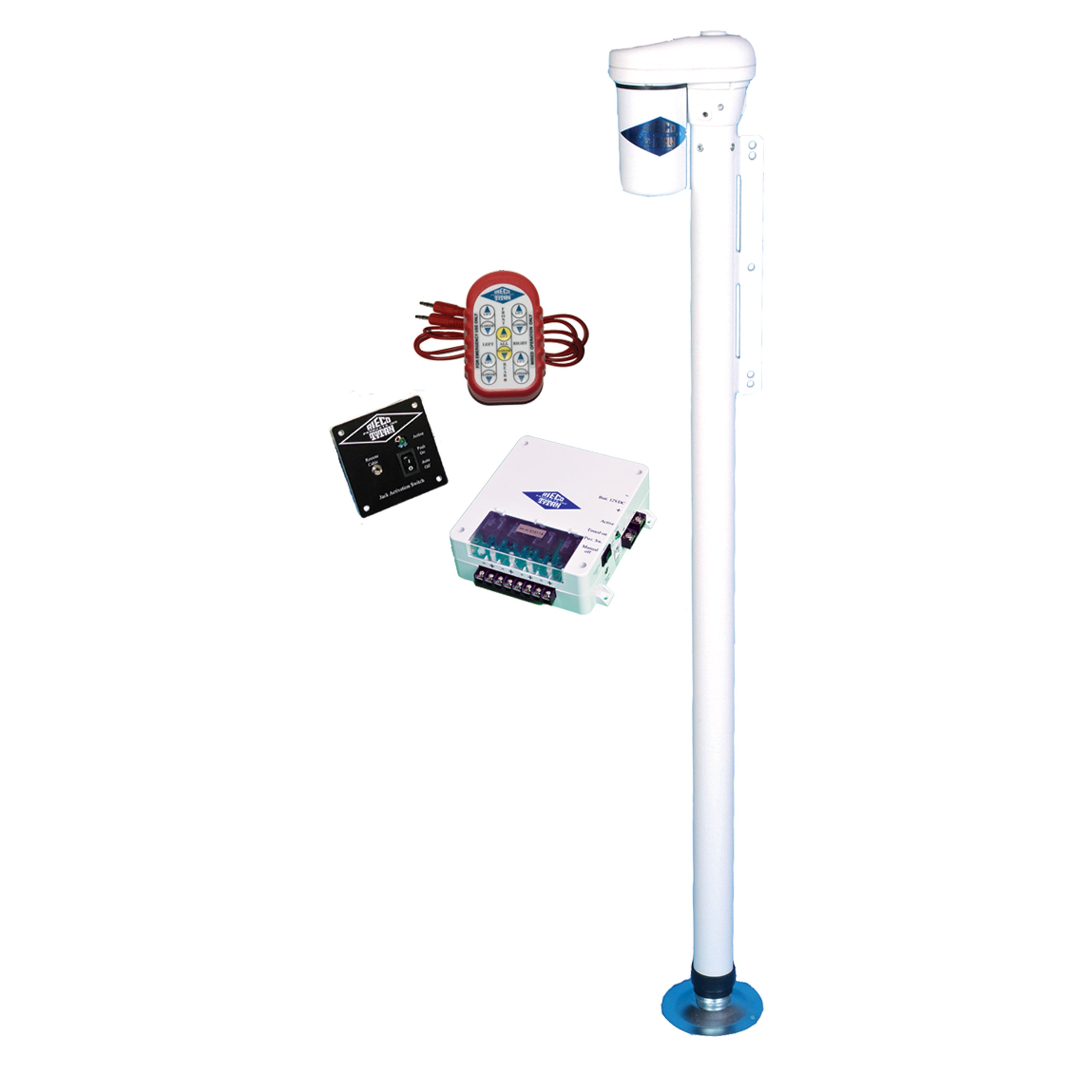 Rieco Titan 56211 Wireless Remote Controlled Electric Jack - Arctic White, 4 Pack