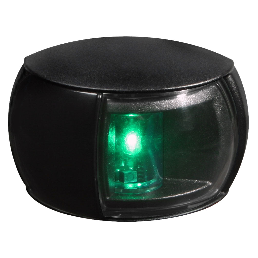 Hella Marine 980520331 2NM Navigation Light - Starboard Clear Lens, Black Shroud, 2.5M Cable