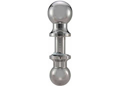 TRIMAX TDBAL22516 2IN & 25/16IN DOUBLE TOW BALL CHROME FOR ALUMINUM HITCHES