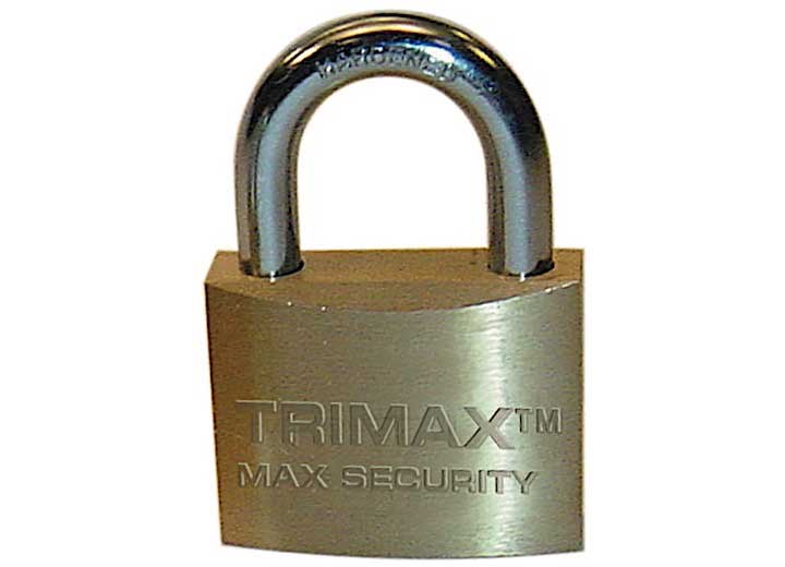TRIMAX TPB1137 MARINE GRADE LOCKING SOLID BRASS BODY W/ HARDENED 13/8IN X 3/8IN SHACKLE