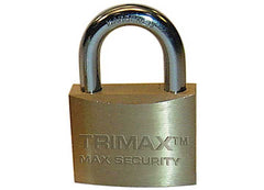 TRIMAX TPB1137 MARINE GRADE LOCKING SOLID BRASS BODY W/ HARDENED 13/8IN X 3/8IN SHACKLE