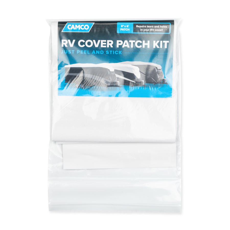 Camco 45994 RV Cover Patch Kit - 9" x 6', Dark Gray