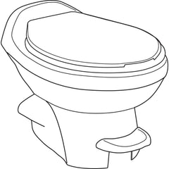 Thetford 34433 Aqua-Magic Style Plus Toilet - Low, White