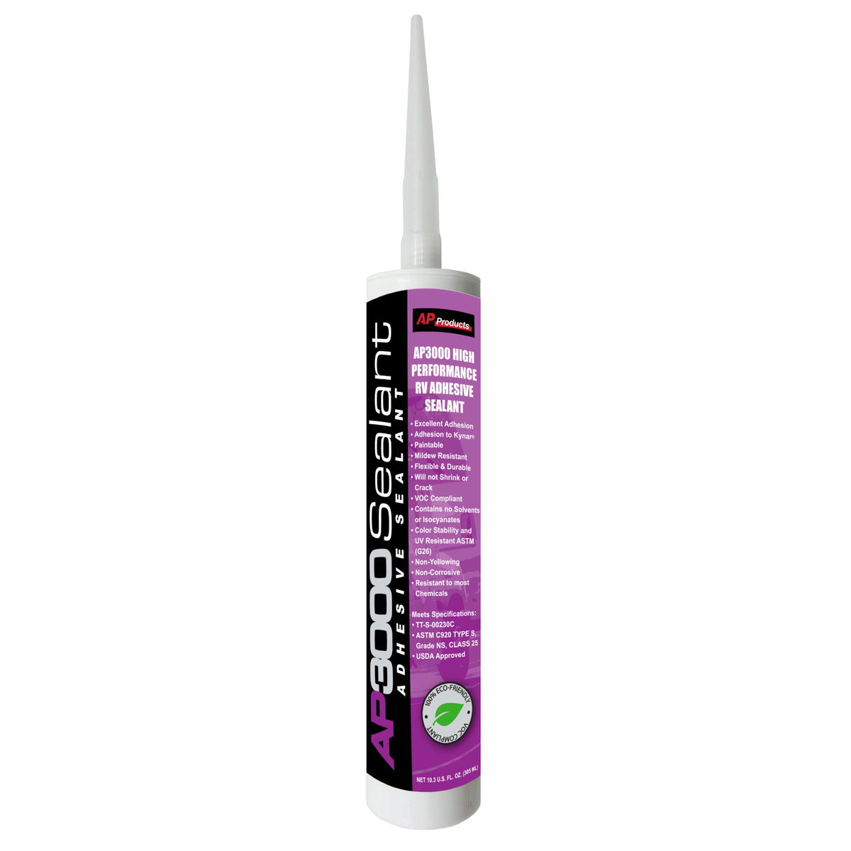 AP Products 017-3002 AP3000 Sealant - 10.3 oz., White