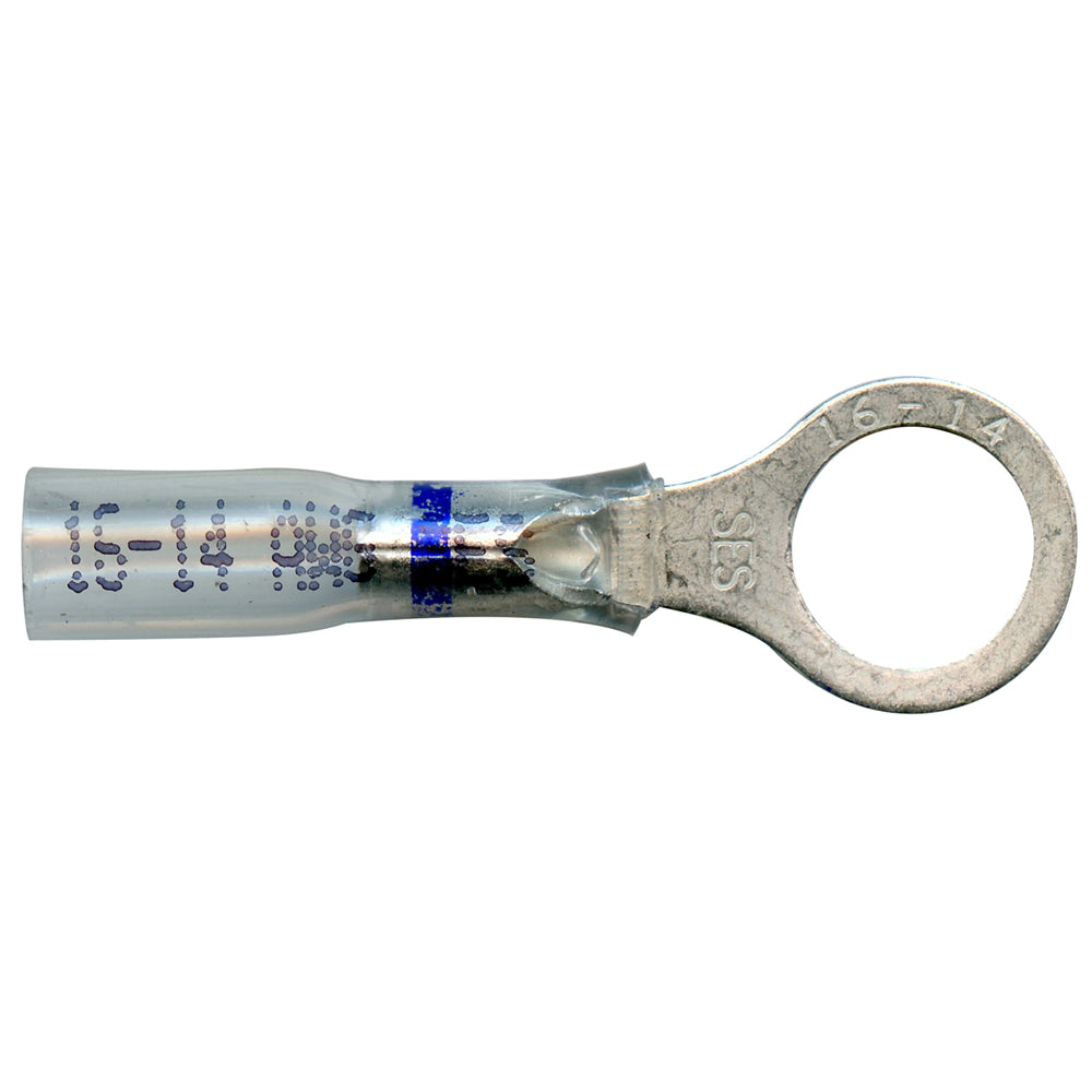 Grote 84-4414 Heat Shrinkable Ring Terminal - Crystal Clear, 16-14 Gauge, 3/8"