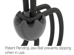Whitecap Industries JB-100716B Jaw Bungee Black Premium Shock Cord W/1" Ball (10/Bag)