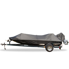 Carver 77816S-02 Styled-to-Fit Boat Cover for Jon Style Bass Boats - 16'6", Black