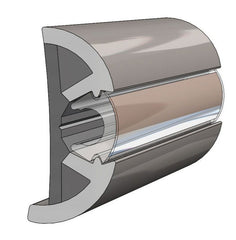 TACO Marine V11-9990GRD80-2 SuproFlex Rub Rail Kit - 80' x 2" x 29/32", Gray
