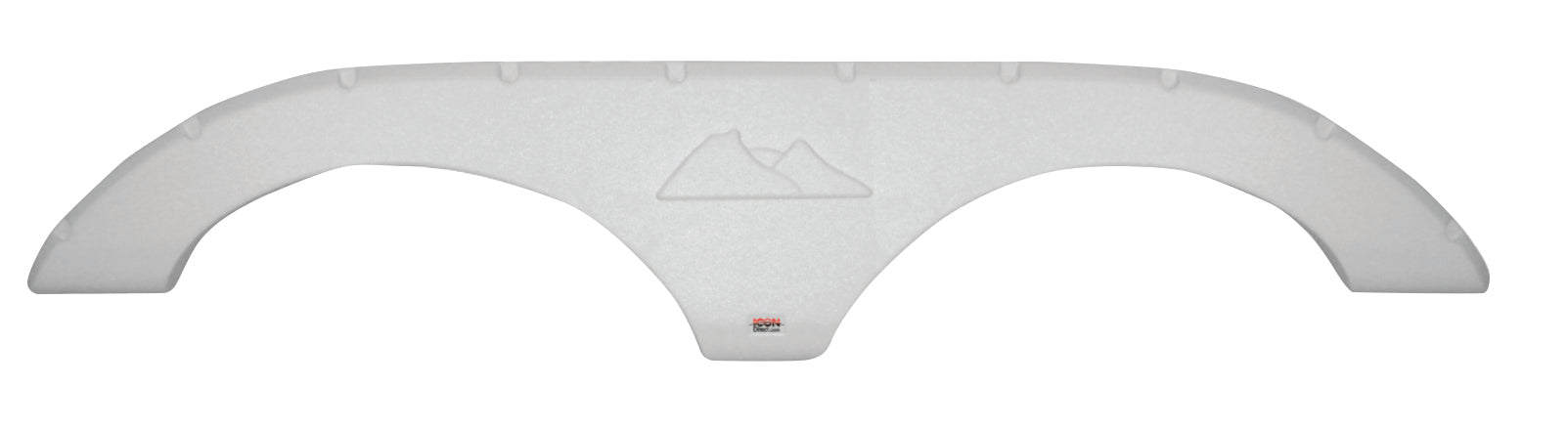 Icon 12303 Tandem Axle Fender Skirt FS2293 for Keystone 5th Wheel Travel Trailer - Polar White