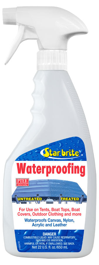 Star brite 081922XX Fabric Waterproofer with Stain Repellent and UV Protection - 22 oz.