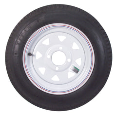 Americana Tire and Wheel 20532 White/Pinstripe Spoke Rim 15 x 6, 6-Hole