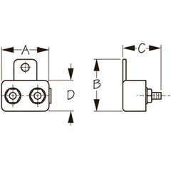 Sea-Dog 420842-1 Resettable Circuit Breaker without Cover - 20 Amp