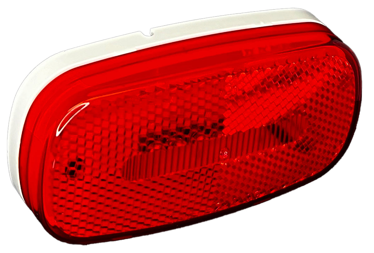 RV Designer L903 Oblong Reflex LED Marker Light - Red