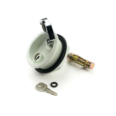 Whitecap S-0226WC T-Handle Latch with Keyed Lock - White