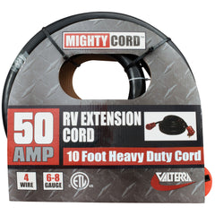 Valterra A10-5010EH Mighty Cord 50 Amp Extension Cord w/Handle - 10', Red