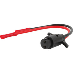 Attwood 14365-6 Heavy-Duty 12V Trolling Motor Connector Plug - 2-Wire, 8 AWG, Male