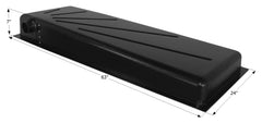 Icon 12370 Holding Tank with Right Side Drain HT292SD  - 63" x 24" x 7", 28 Gallon