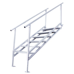 Extreme Max 3005.4281 Jumbo-Tread Universal Mount Dock Stairs with Railing - 6-Step