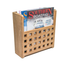 Whitecap 62502 Teak Grate-Front Magazine Rack