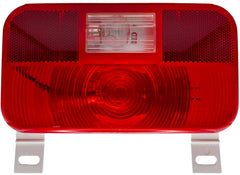 RV Designer L971 Incandescent Rectangular License Light and Bracket and Back-Up with Reflex