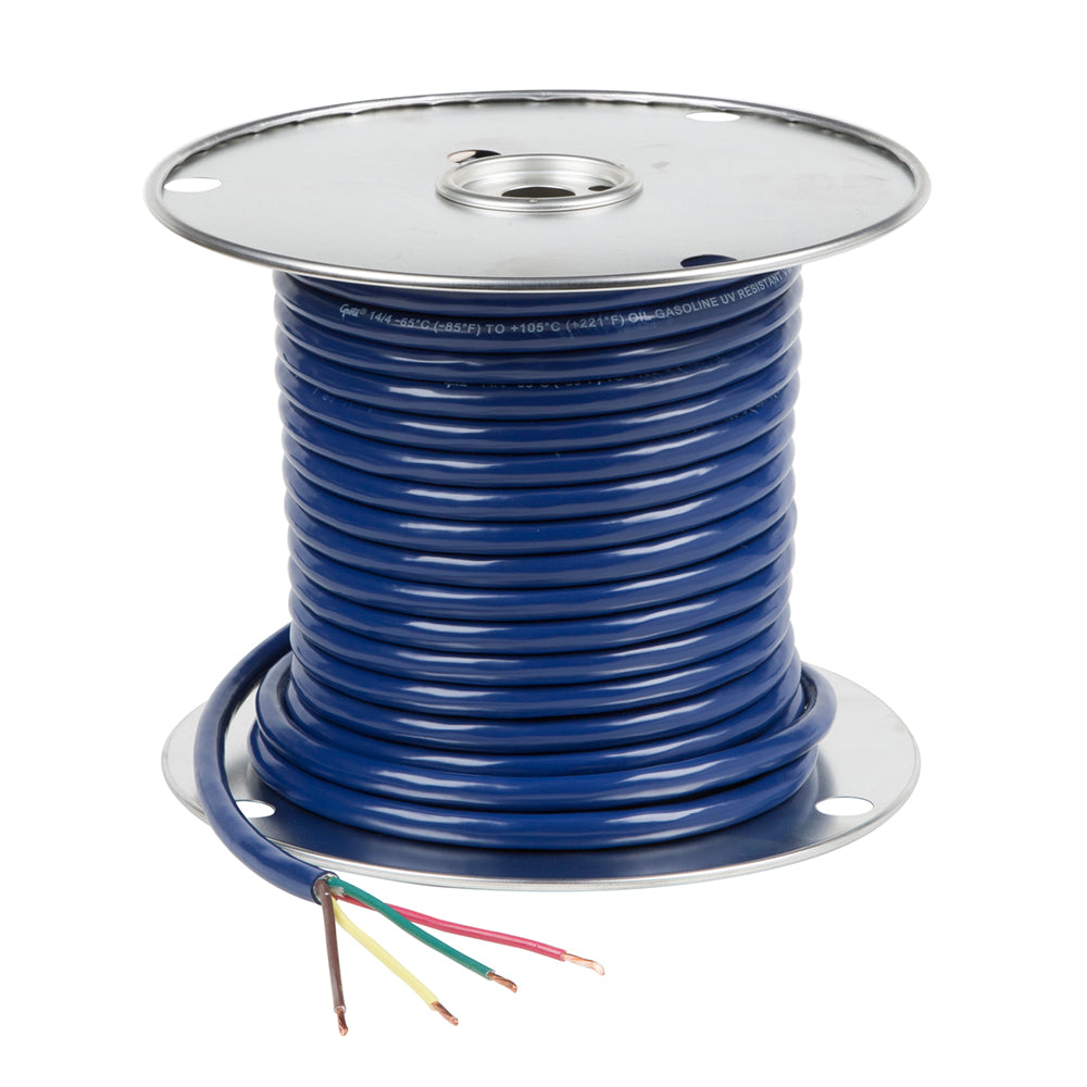Grote 82-5824 Trailer Cable - Low Temperature, 4 Conductor, 14 Gauge, 100' Spool